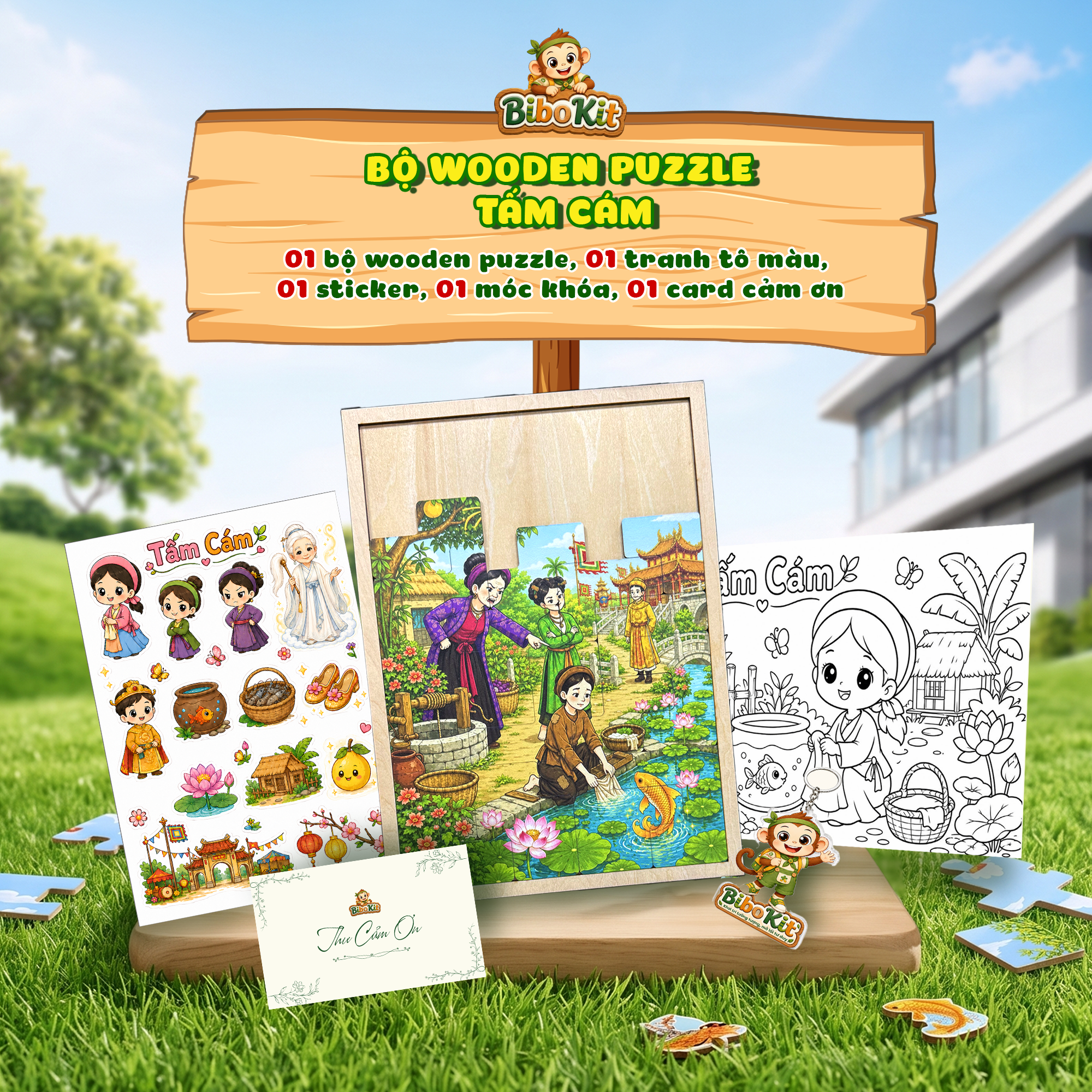 Bộ Wooden Puzzle – Tấm Cám